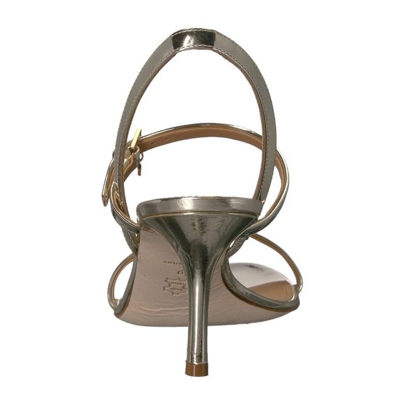 TORY BURCH * $328 * Penelope Slingback Sandal Gold Strappy Prom Formal 9 9.5 - Picture 7 of 16